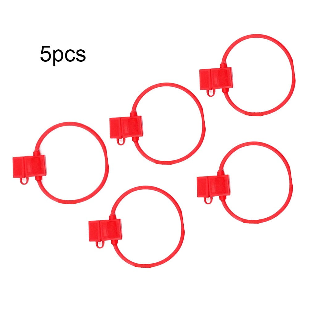 5 x Inline Standard Blade Fuse Holder Splash Proof 12V 20A Fuses Car