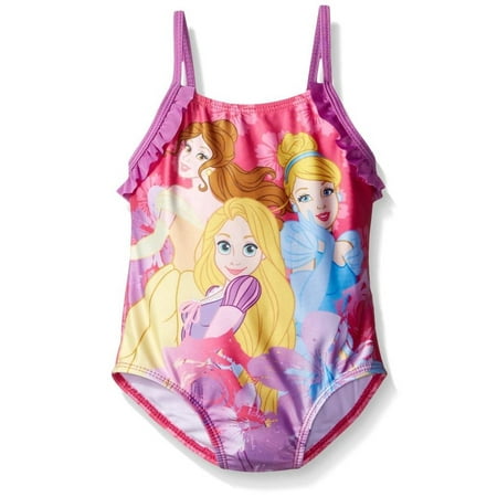 Disney Princess - Disney Girls 2T-4T Princess One-Piece Swimsuit ...