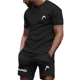 thumbnail image 2 of Ropa deportiva de tenis transpirable para hombre, ropa deportiva de verano para exteriores, ropa de entrenamiento de bádminton, camiseta suelta para correr, traje de manga corta, 2 of 5