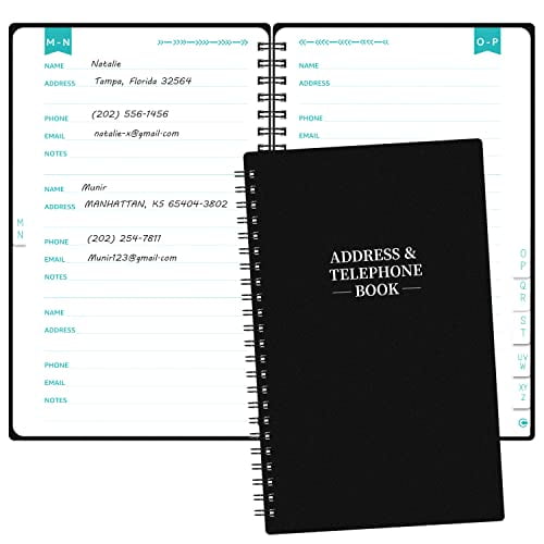 Address Book Telephone and Address Book with Alphabetical Tabs, 5.3