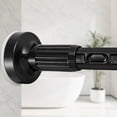 thumbnail image 2 of Extra-long Tension Curtain Rod, Outdoor Curtain Rod, No Drilling Required, Suitable for Patio Windows, One-click Telescopic Rod, Heavy-duty Tension Rod, Shower Curtain Rod, Room Divider, Black, 2 of 9