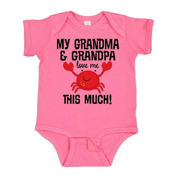 Inktastic Grandma Grandpa Love Me Boys Boys or Girls Baby Bodysuit