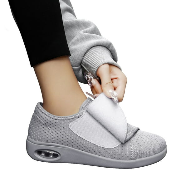 Zapatos Anchos para Mujer Diabéticos Absorción Impactos Antideslizantes Personas Mayores