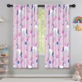 thumbnail image 5 of Blackout Kids Curtains,Pink Unicorn Space Pattern Childrens Insulated Curtains Set Of 2,Bedroom Essentials,Toddler Room Decor 42"x63", 5 of 5