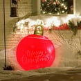 thumbnail image 5 of Vikakiooze PVC Iatable Christmas Ball With Large Weight Stand Firmly On The Yard, 24 Inch Large Outdoor Decorated Ball With Light, Remote For Yard & Pool Decorations 2023, 5 of 5