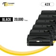 thumbnail image 3 of Toner Bank Compatible Toner Replacement for 42X Q5942X LaserJet 4250TN 4250N 4250DTN 4350N 4350TN 4350DTN Printer Ink (Black, 5-Pack), 3 of 7