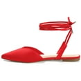 thumbnail image 3 of Journee Womens Theia Tie Up Pointed Toe Ballet Flats, 3 of 10