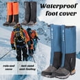 thumbnail image 2 of CSChome Protège-Jambes Imperméables 1 Paire Attache-Jambes Respirant Résistant à l'Eau Ajustable pour Bottes de Neige Camping Randonnée, 2 of 6