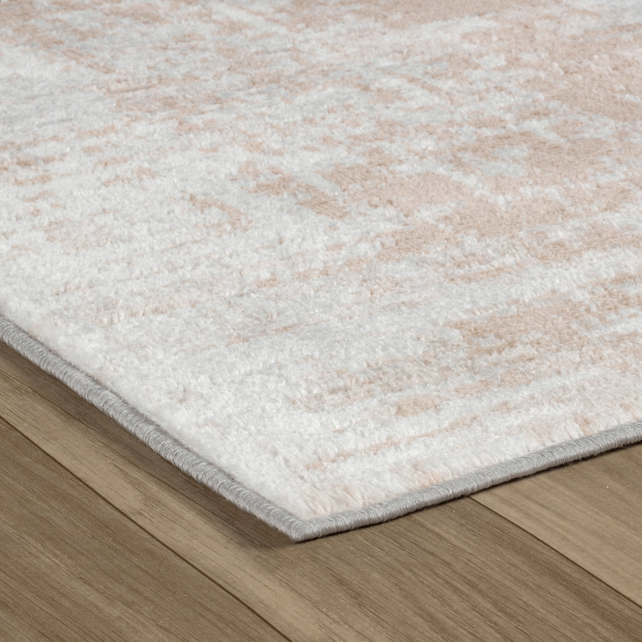 Tapis d'interieur abstrait Rug Branch Cadence, marron beige, moderne - Salon, chambre, salle a manger et cuisine