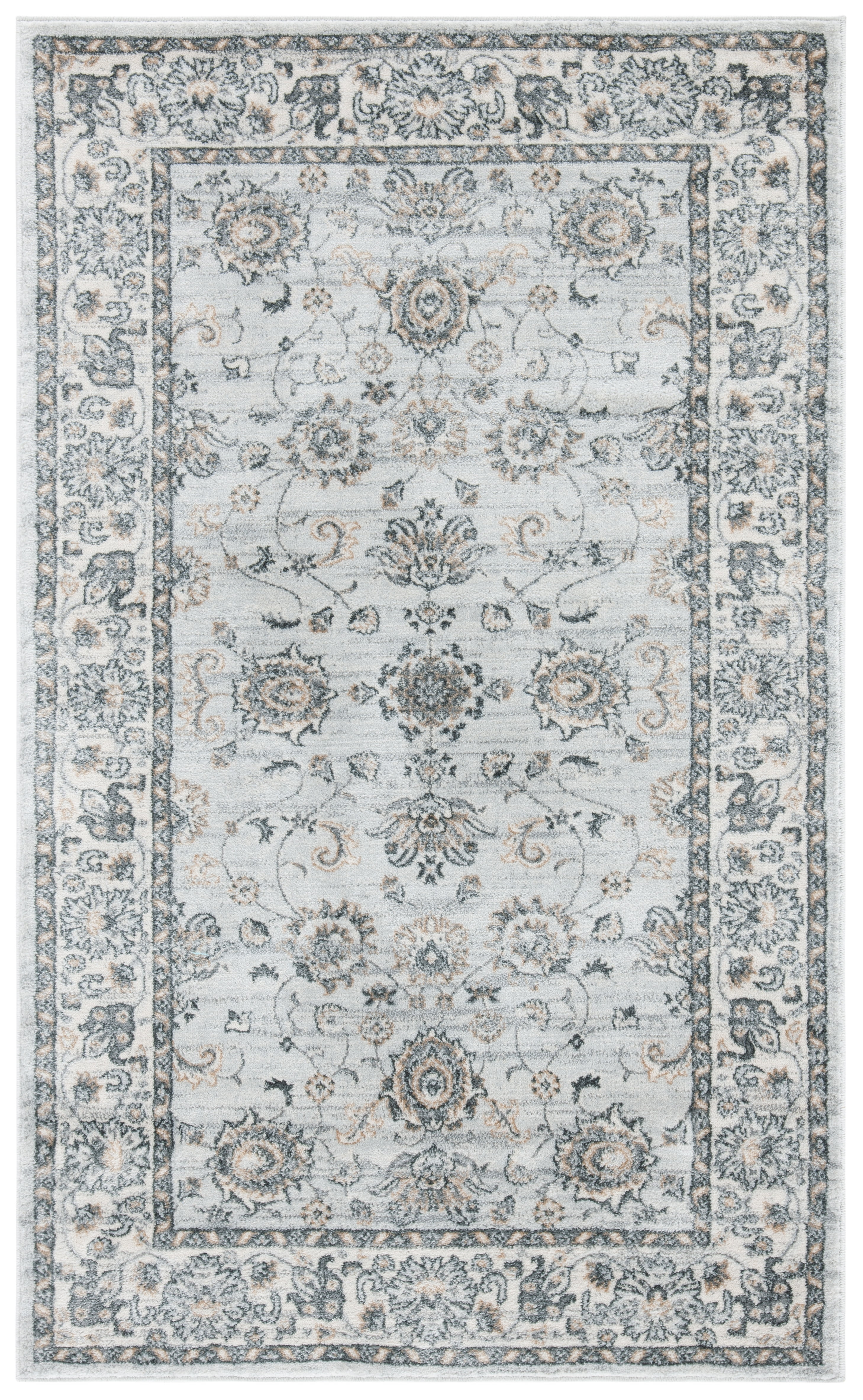 Safavieh Isabella Kiana Oriental Area Rug, Light Gray/Cream, 3' x 5'