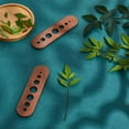 thumbnail image 5 of 2pcs Wood Herb Stripper with 8 Hole Oval Wooden Herb Stripper Tool Wood Leaf Remover Herb Stripping for Kitchen Gadgets Cooking Small Kitchen Appliances Chef Gifts Brown Hole: 2-16mm, 5 of 9