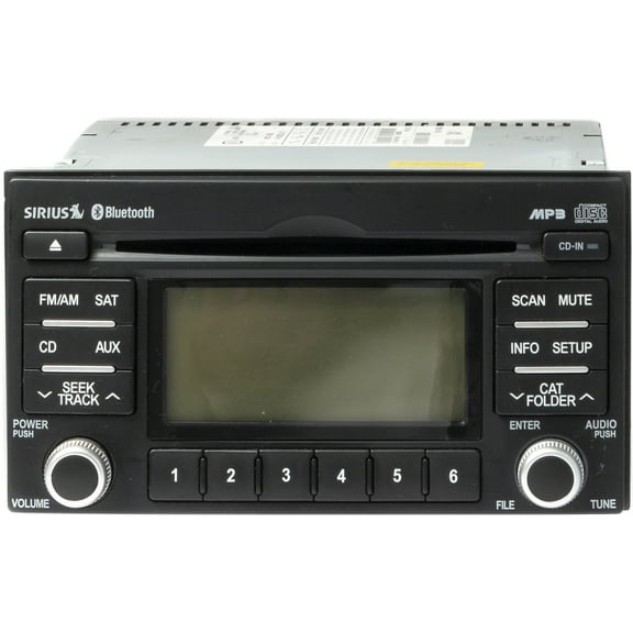 Restored 11-14 Kia Sedona AMFM Radio mp3 Bluetooth and Satellite Ready 96130-4DBBJ 9611P6 (Refurbished)