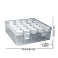 thumbnail image 3 of UYUH Small Bead Organizer Box Mini Clear Plastic Storage Containers , Ideal Craft Case for Beads, Jewelry Making, Nail Art, Diamond Painting Small Parts Craft Storage Box,6.93*6.93*2.44in, 3 of 7