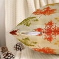 thumbnail image 5 of Fall Maple Leaves Throw Pillow Covers 18x18 Set of 2,Thanksgiving Linen Pillowcase Cushion Cover for Couch Sofa Bed, 5 of 6