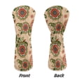 thumbnail image 5 of Uorisanigo Golf Head Covers for Drivers, Fairway Woods and Hybrids, 3 Pack Ethnic Mandala Floral Golf Club Head Covers, Soft Polyester Lined for Extra Club Protection, Outdoor Accessories, 5 of 7