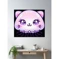 thumbnail image 2 of Jellyfish Cat Poster Wall Art, Modern Wall Decor For Living Room Bedroom, 16x24 UNFRAMED, 2 of 3