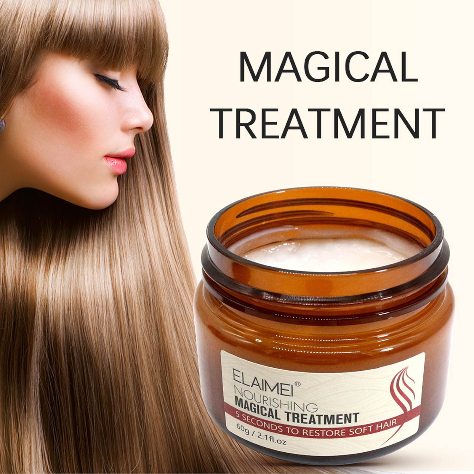 60g Magical Hair Scalp Hair Mask Effectively Repair Damaged Dry Hair 5  Seconds Nourish & Soft Hair 