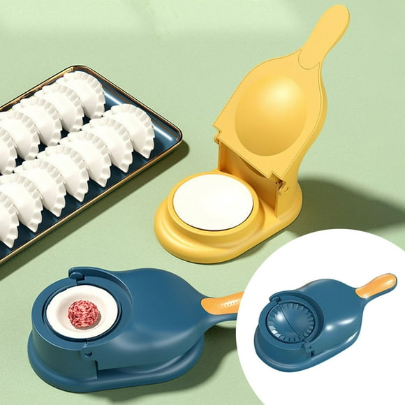 Appareil de Fabrication de Dumplings 2 en 1 Outil de Dumplings Manuel Multifonctionnel pour Cuisine Maison Tamale Chaud compatible avec Machine Mini Machine à Tarte Fondant Ton Peau