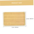 thumbnail image 4 of Luxshiny Para Servir Café Y Aperitivos Rectangular De Madera Clara Resistente Para Cocina Y Comedor, 4 of 7