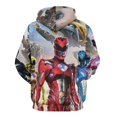 thumbnail image 3 of Power Rangers Unisex Adult Hoodie Casual Hooded Sweatshirt Pullover Novelty 3D Printed Sweater Jacket S, 3 of 8