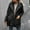 Black coat for women, variant on Usmixi Sherpa Jacket for Women Fuzzy Fluffy Fleece Coat for Women Casual Solid Long Sleeve Lapel Outerwear Open Button Down Soft Plush Jacket with Pocket Winter Sherpa Jacket