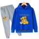 thumbnail image 3 of Conjunto de 2 piezas de ropa deportiva novedosa de otoño para bebés y niños, conjuntos de ropa para niñas, camisetas de El Rey León Simba, sudaderas con capucha y pantalones, chándal para niños, 3 of 5
