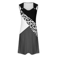 thumbnail image 5 of Summer Fashion Dress for Women 2024 Overszie Floral Print ElegantAnd Color Blocking One ShoulderDress Short Sleeved One Shoulder Dress, 5 of 5