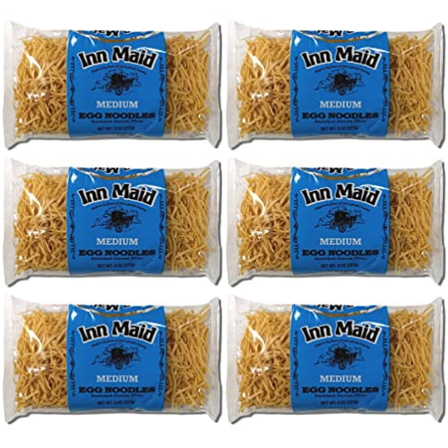 Medium Egg Noodles Value Pack | 8 Ounce Bag | Pack of 6