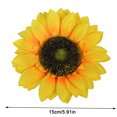 thumbnail image 2 of Cabeza de girasol artificial Simulación de cabezas de flores Ramo de fiesta de boda Accesorios de bricolaje, 12 piezas, Amarillo, 15 cm Advancent HA7119-03B, 2 of 6