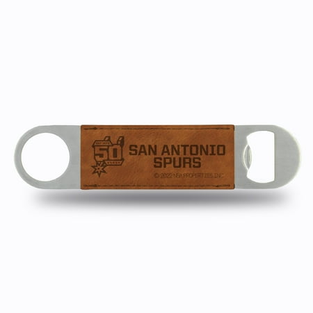 

Basketball Rico Industries San Antonio Spurs Brown Laser Engraved Bar Blade Faux Leather Laser Engraved Bar Blade - Great Beverage Accessory for Game Day