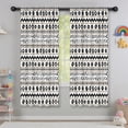 thumbnail image 5 of Blackout Kids Curtains,White Geometric Zigzag Circle Pattern Childrens Insulated Curtains Set Of 2,Bedroom Essentials,Toddler Room Decor 42x63in(106x160cm), 5 of 5