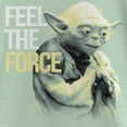 thumbnail image 2 of Girl's Star Wars: Galaxy of Adventures Yoda Feel the Force  Graphic Tee Mint X Large, 2 of 4