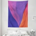 thumbnail image 1 of Contemporary Tapestry, Abstract Wavy Lines Colors Illustration, Wall Hanging for Bedroom Living Room Dorm Decor, 60W X 80L Inches, Blue Violet Fuchsia Burnt Sienna and Royal Blue, by Ambesonne, 1 of 2