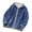 Dark Blue, variant on Boys Girls Fleece Jacket Soft Cozy Zip Up Hooded Coat Kids Casual Warm Outerwear