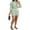 Green, variant on Womens Summer Striped 2 Piece Outfits Casual Long Sleeve Button Down Shirt And Shorts Set Loose Sets Jean Shorts Suit Womens Bathing Suit Shorts Beach Cover Ups for Women Summer Swim Cover Long Cute