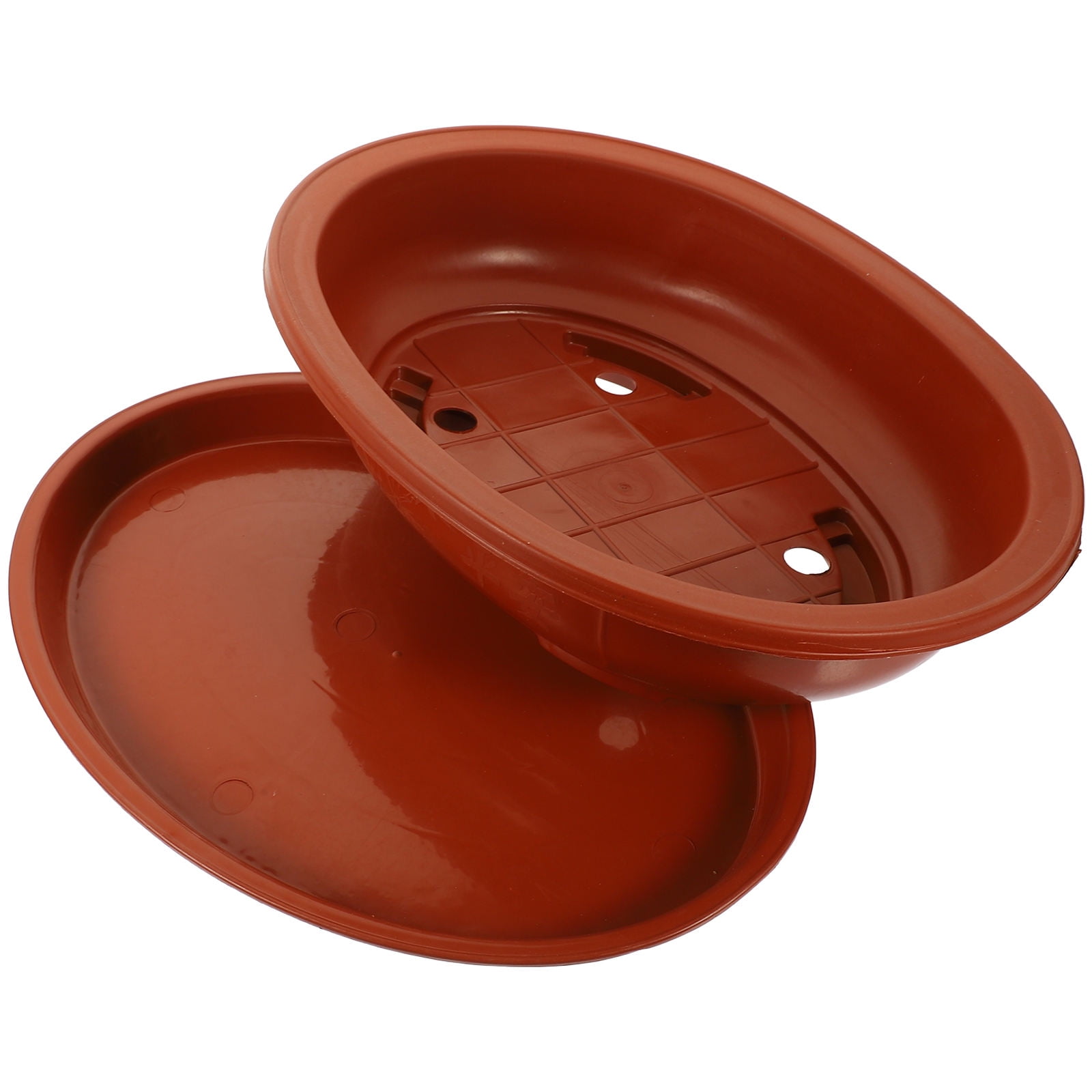HOMEMAXS 3 Sets  Garden Plastic Planter Large-capacity Household Bonsai Pot Oval Gardening Bonsai Container