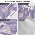 thumbnail image 4 of Seashells Purple Background Swim Trunks Board Shorts Beach Pants Bathing Bottoms XL, 4 of 8
