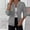 Gray, variant on Front Zip Hooded Sweatshirts For Women Casual Loose Long Sleeve Solid Color Cardigan Blouse Hoodies Sweatshirt Tops With Pocket Green XL