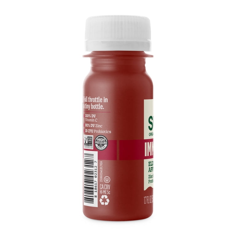 Suja Organic Immunity Elderberry Apple Shot, 1.7 fl oz Wellness