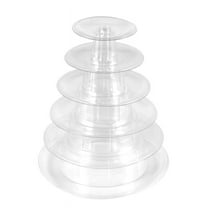 Round 6 Tier Macaron Tower Cake Stand Cupcake Macaroons Display Rack Holder Tools Wedding Decoration Easter Supplies