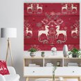 thumbnail image 3 of Design Art - Motif de Renne de Noël avec Flocons de Cristal, 3 of 5