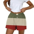 thumbnail image 2 of FNFYFH Clearance Ladies Training Loose Fit Solid Color Summer Sport Shorts Comfortable Gym Shorts，Army Green, 2 of 5