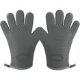 thumbnail image 1 of Guantes de Horno para Cocina, Guante de Silicona Antideslizantes, Guantes Resistentes al Calor, Guante para Parrilla de Barbacoa, Guantes Impermeables con Forro Suave (Gris), 1 of 5
