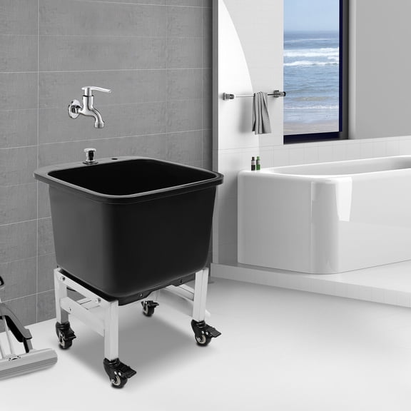 Freestanding Floor Mop Sink, Plastic Mop Basin, Household Mop Buckets