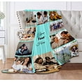 thumbnail image 5 of Customized Photo Collage Blanket-Wedding Blanket. Soft Fleece Throw Blanket, Personalized Picture Blanket. Gift for Wedding, Christmas, Birthday & Anniversary.(Photo Blanket- 07, 50" X 60") Blankets, 5 of 5