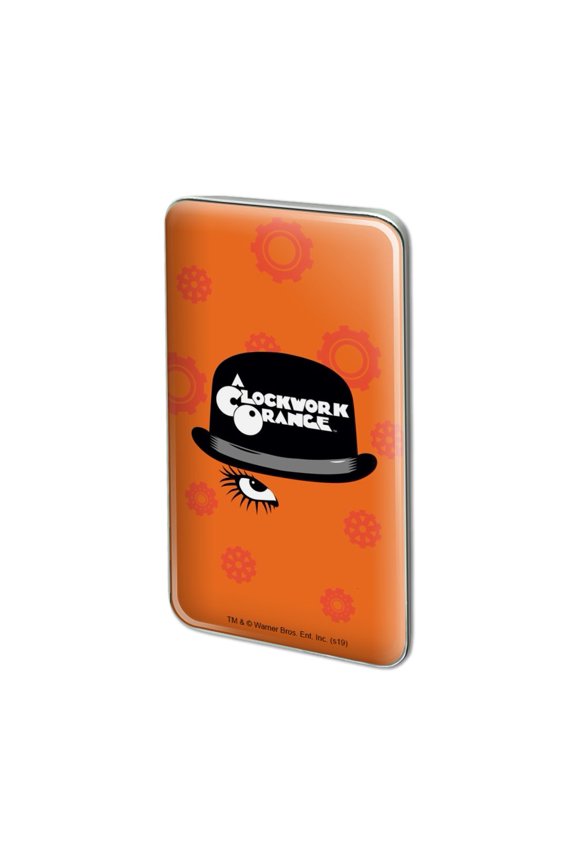 A Clockwork Orange Hat and Logo Metal Rectangle Lapel Hat Pin Tie Tack Pinback