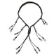 thumbnail image 2 of Cordones de La Del Del de La Del Depredador con 12 Lazos Ajustables Negro Macarena Cordón de silbato de pato, 2 of 8
