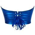 thumbnail image 4 of Xfvqtps Corsets for Women Lace up Back Straps Bright Fashion Boned Overbust Corset Bustier Shapewear Blue, 4 of 7