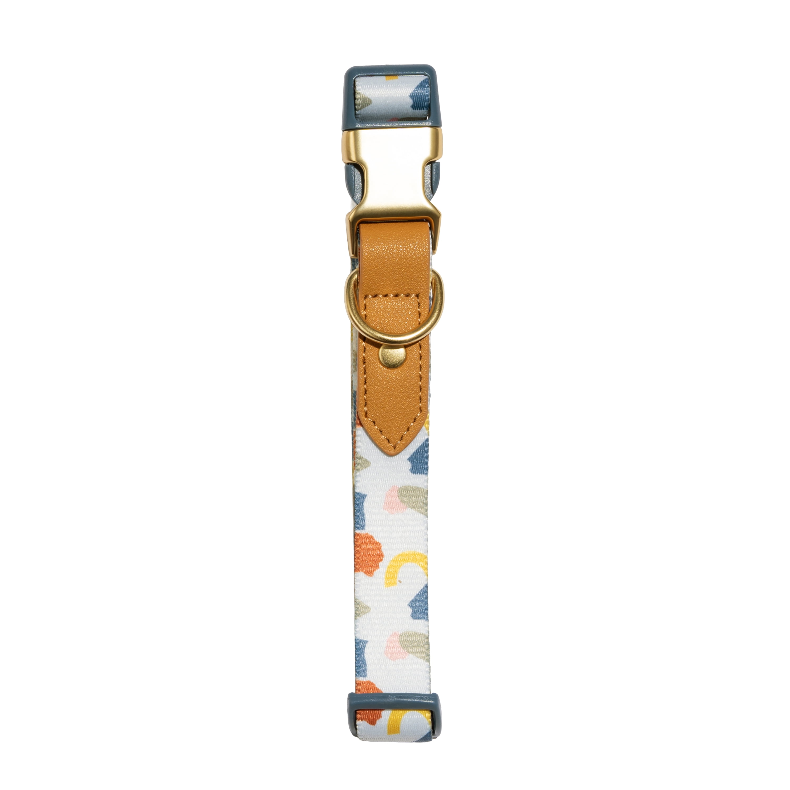 Vibrant Life Abstract Shapes Fashion Dog Collar, Multicolor, XL