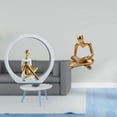 thumbnail image 2 of Figura De Niña Pensadora, Estatua De Mujer, Escultura Abstracta, Artesanía Creativa, Centro De Mesa, Dormitorio, Regalo Para Lectores, Estantería, Decoración Versátil Para Sala De Estar., 2 of 8